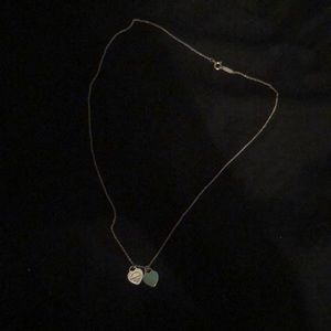 Tiffany’s necklace mini double heart pendant